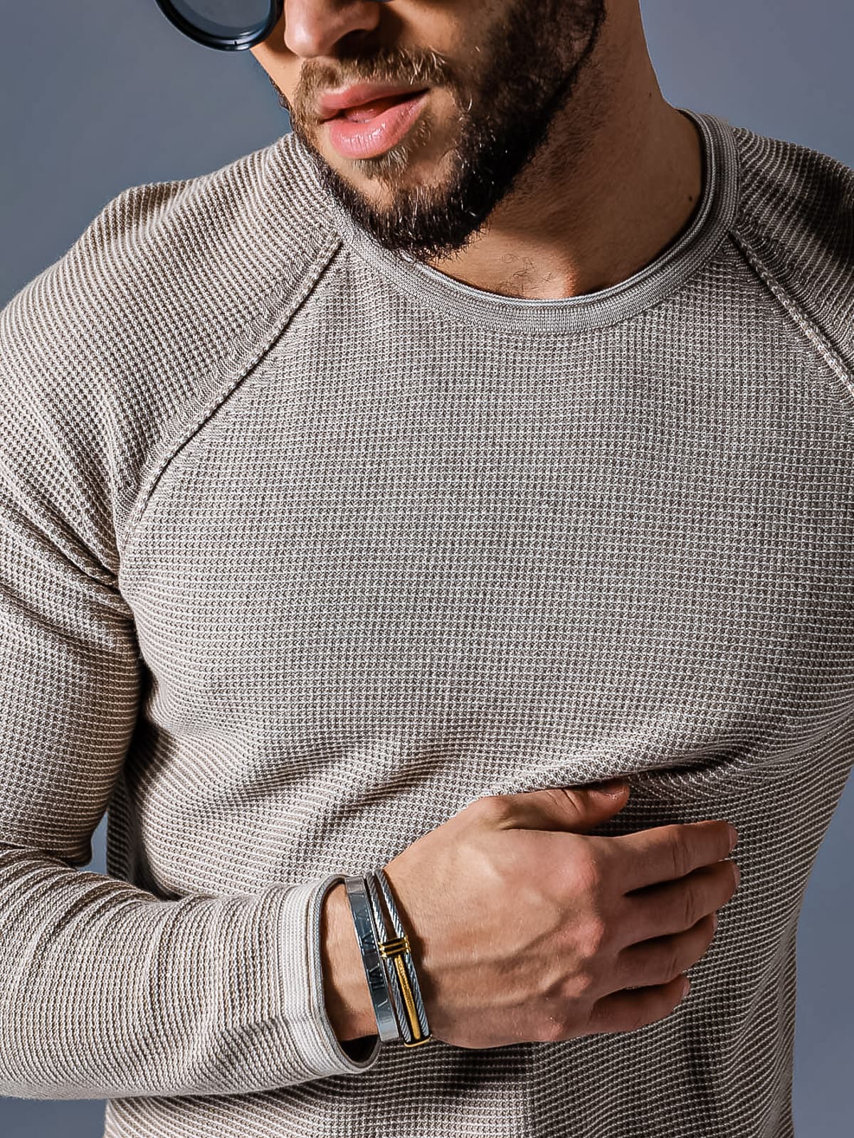 sweter Illusion Beige