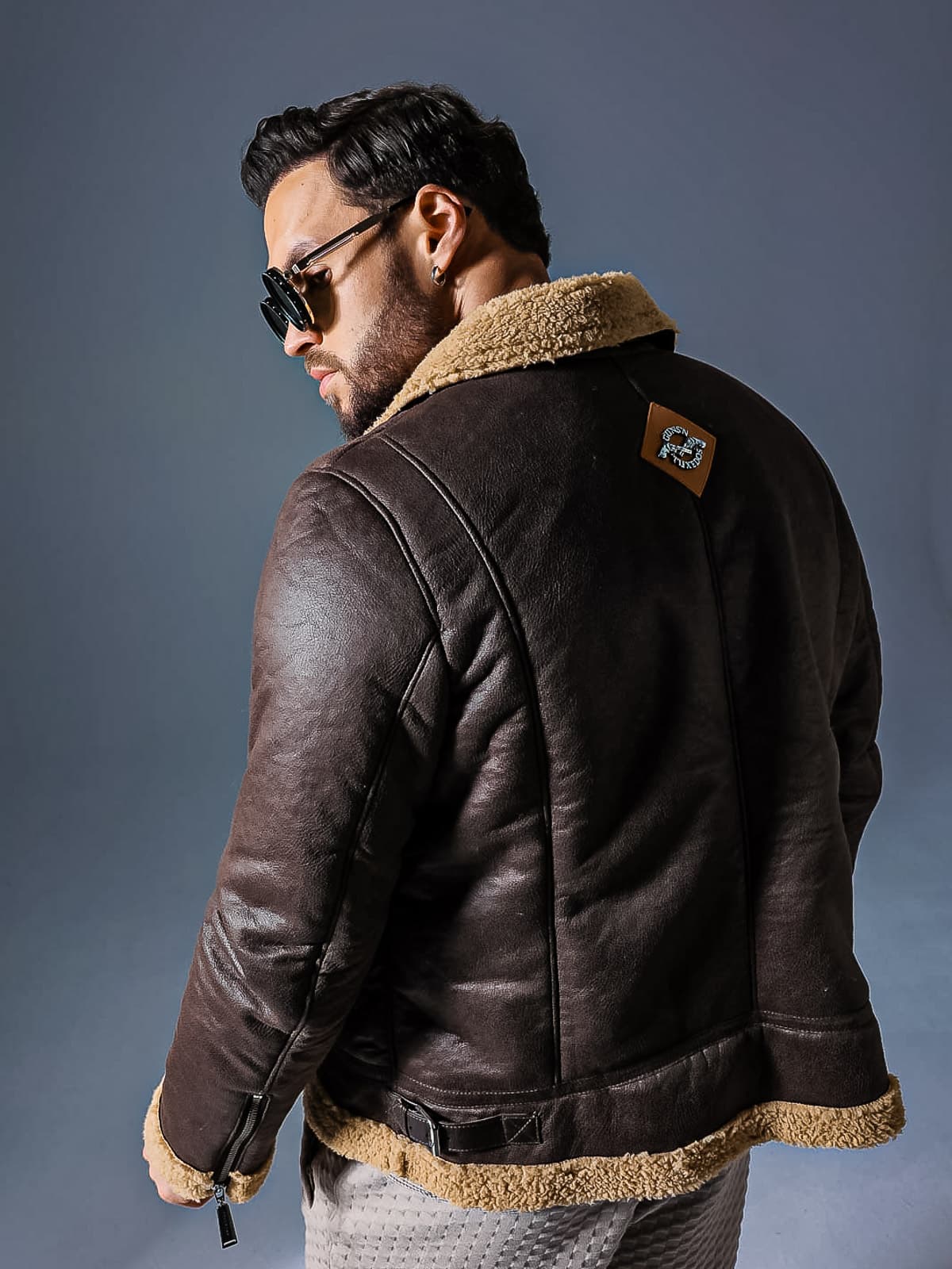 SNOW SHEARLING JACKET BROWN
