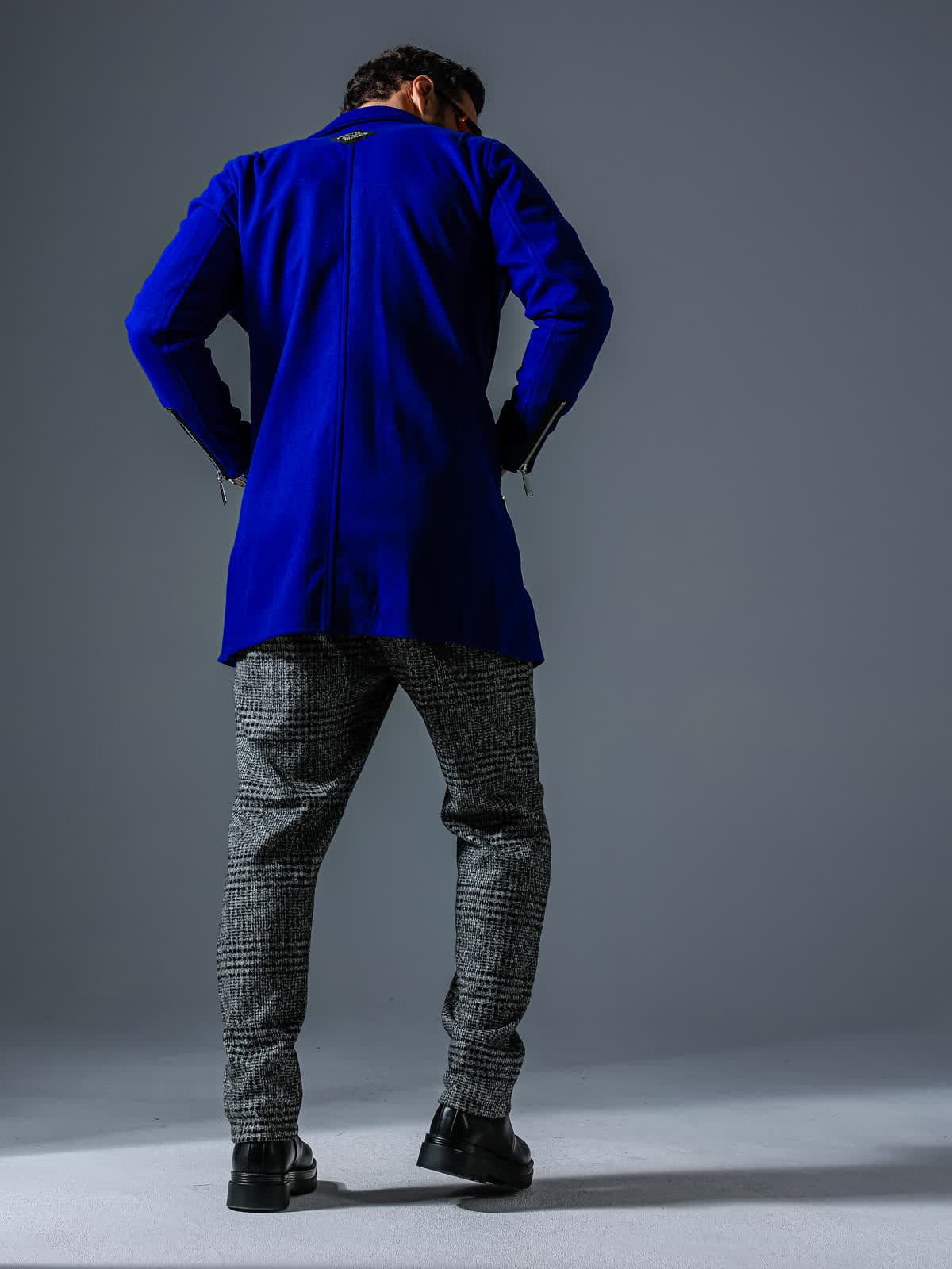 JACKS FURY COAT COBALT