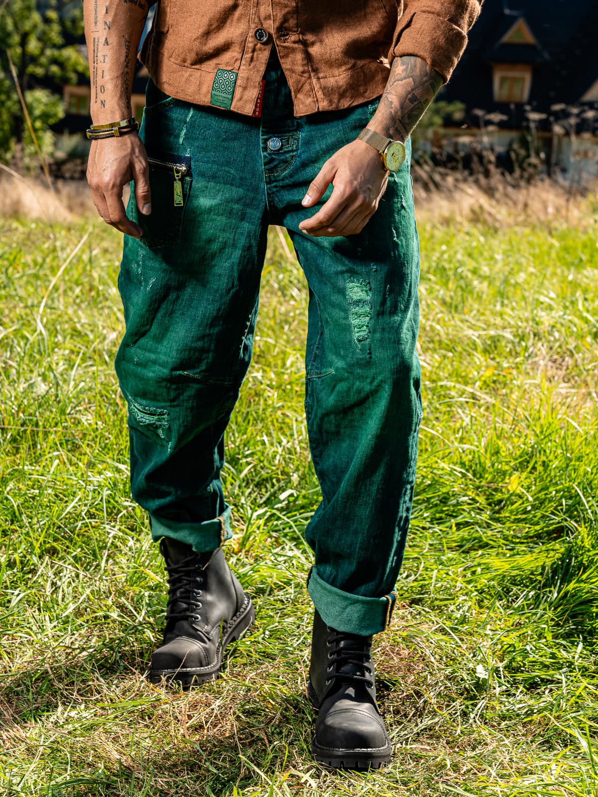 EMERALD SWAGGER JEANS