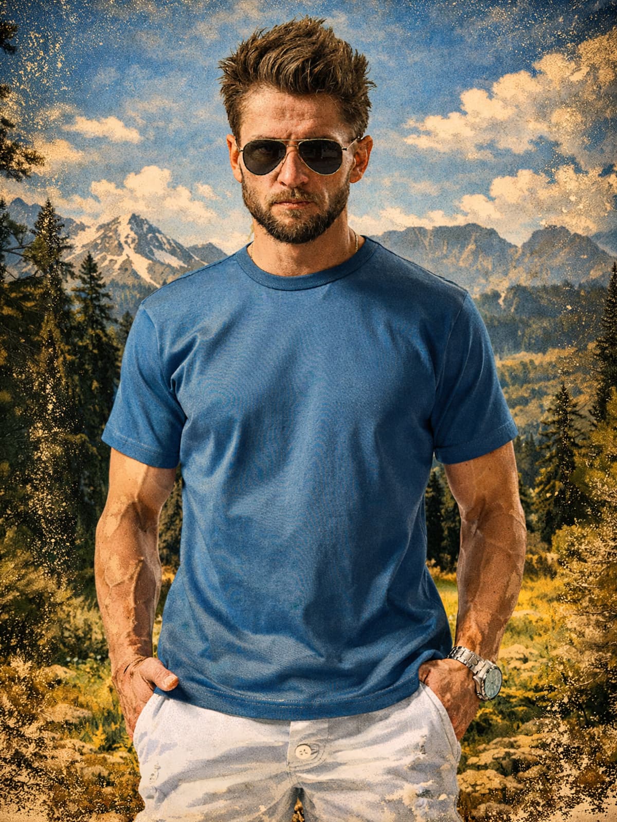 T-SHIRT COASTLINE PATROL BLUE 