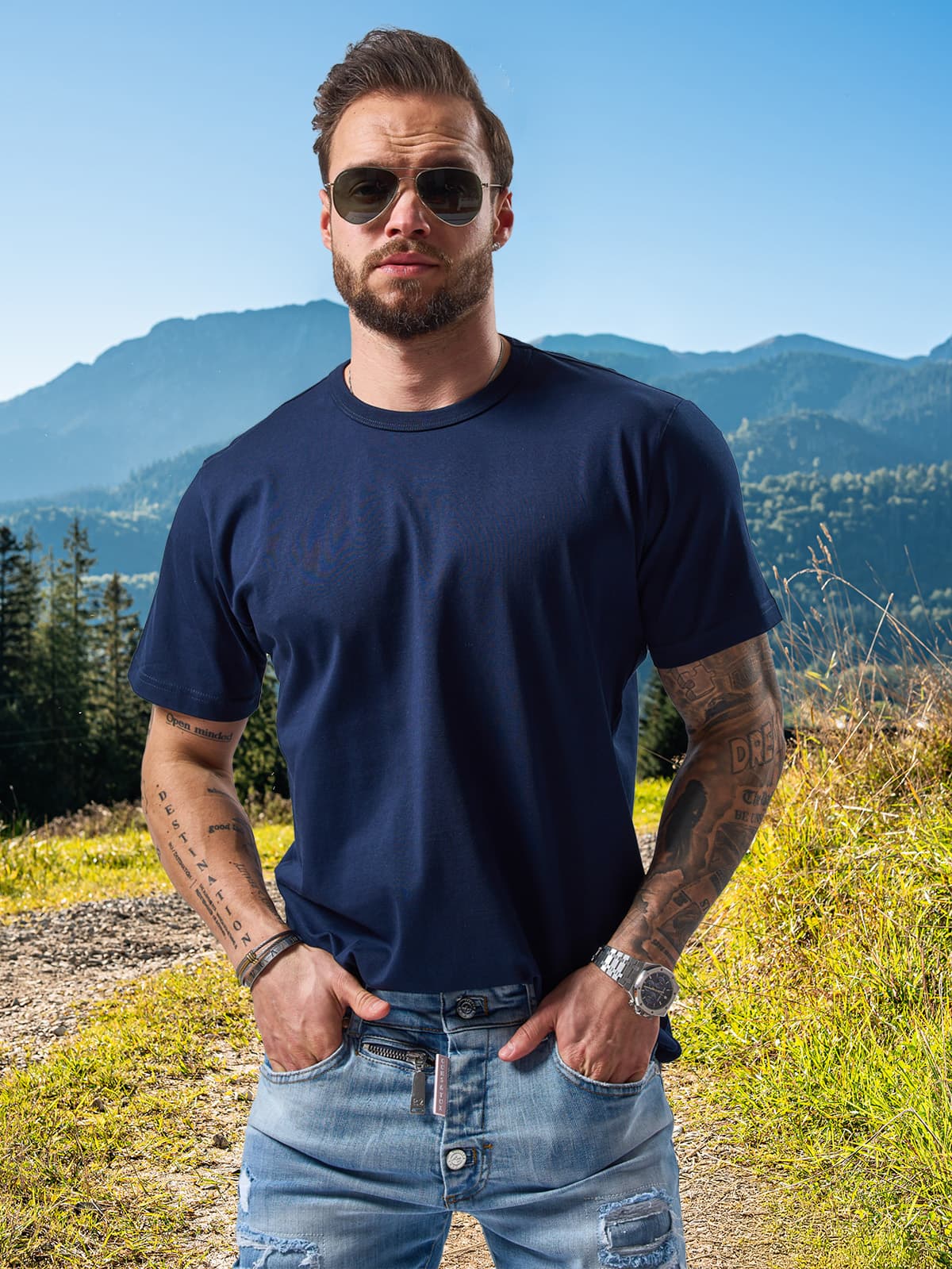 T-SHIRT COASTLINE PATROL NAVY