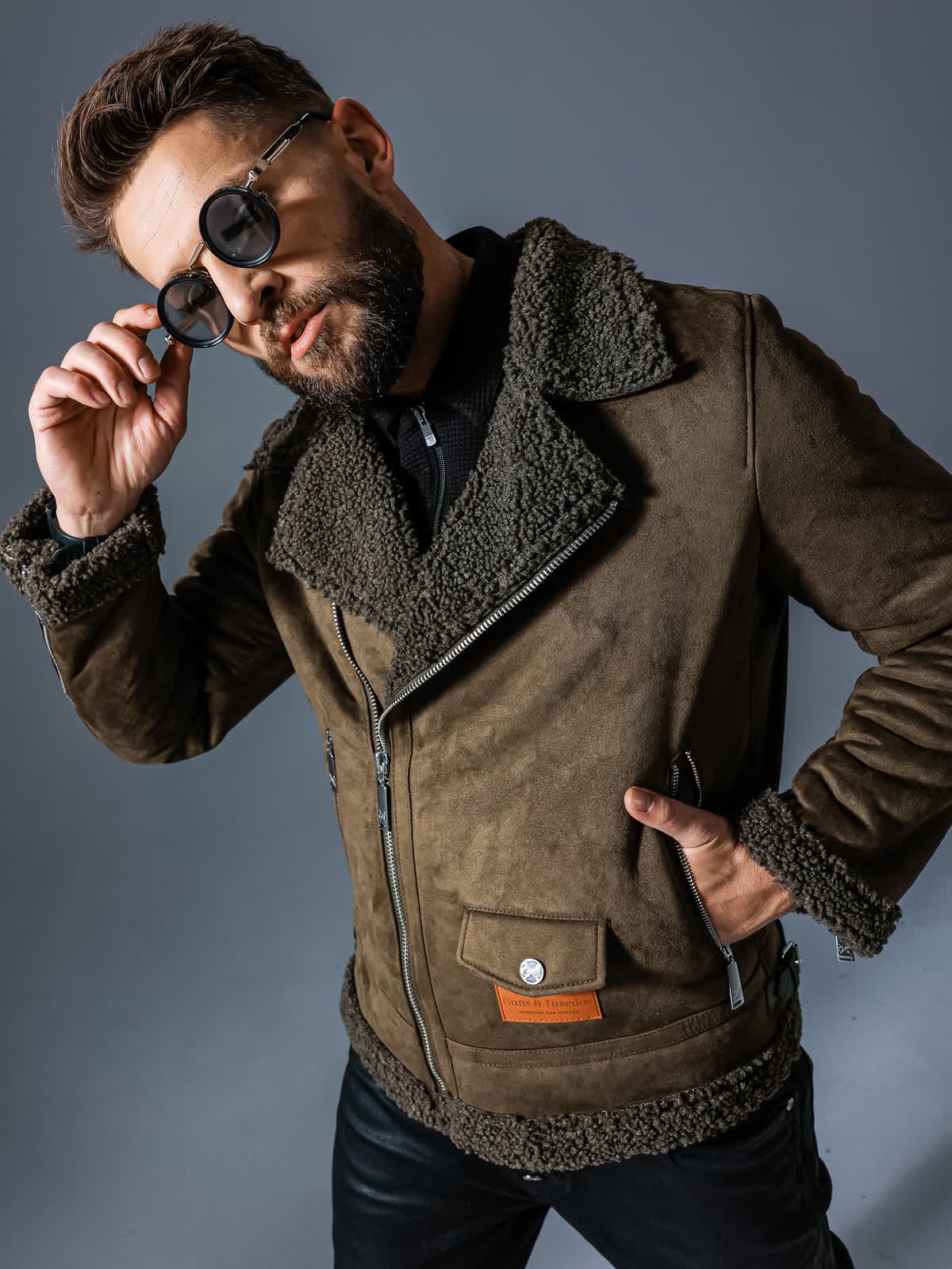 SNOW SHEARLING JACKET GREEN