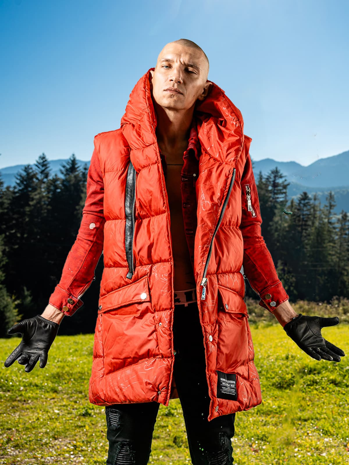 PUFFER VEST SOREN RED WINT