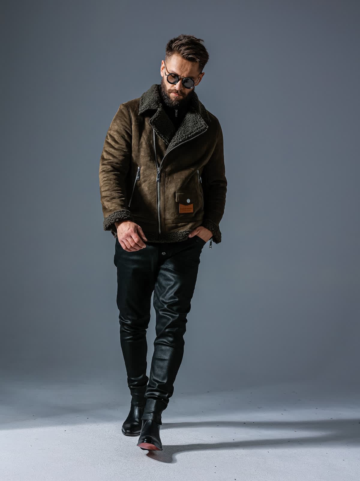 SNOW SHEARLING JACKET GREEN
