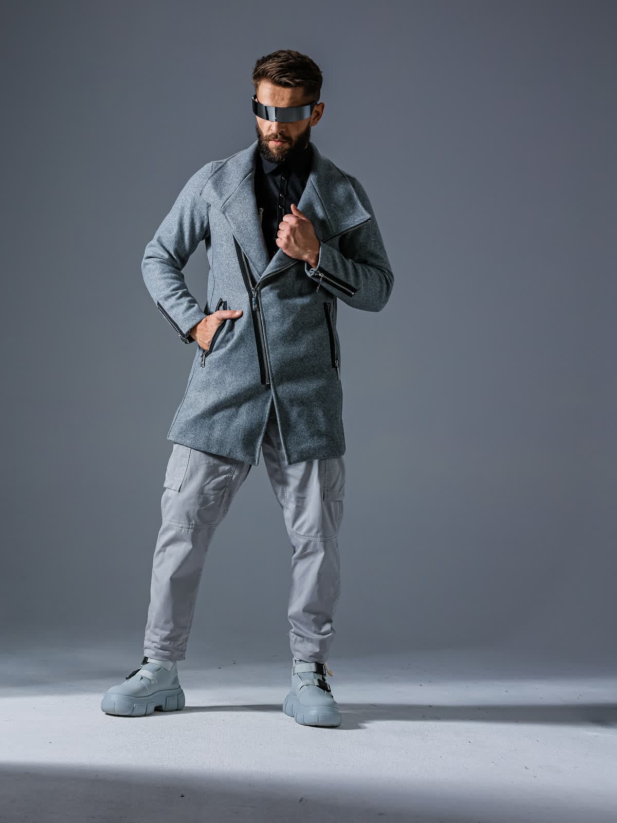 JACKS FURY COAT GREY