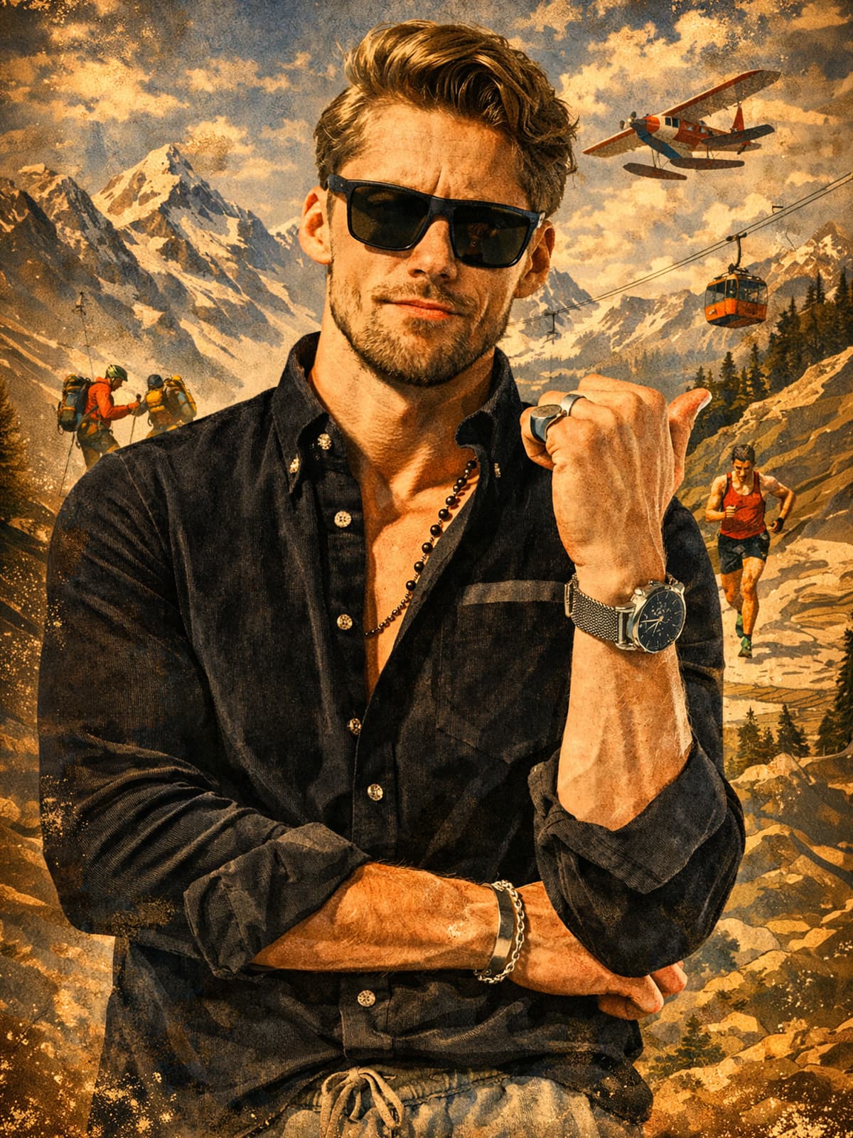 KOSZULA GROOM BLACK WINT