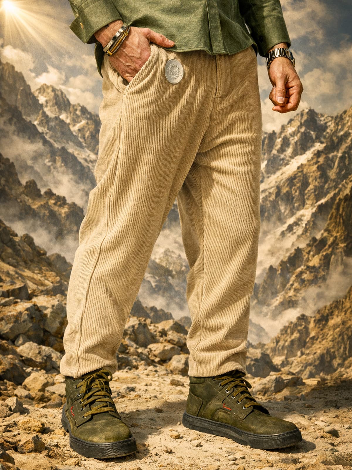 spodnie Atrophy Beige