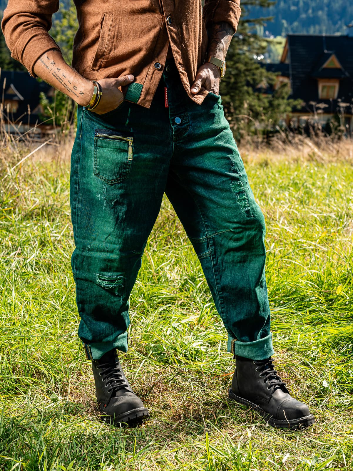 EMERALD SWAGGER JEANS
