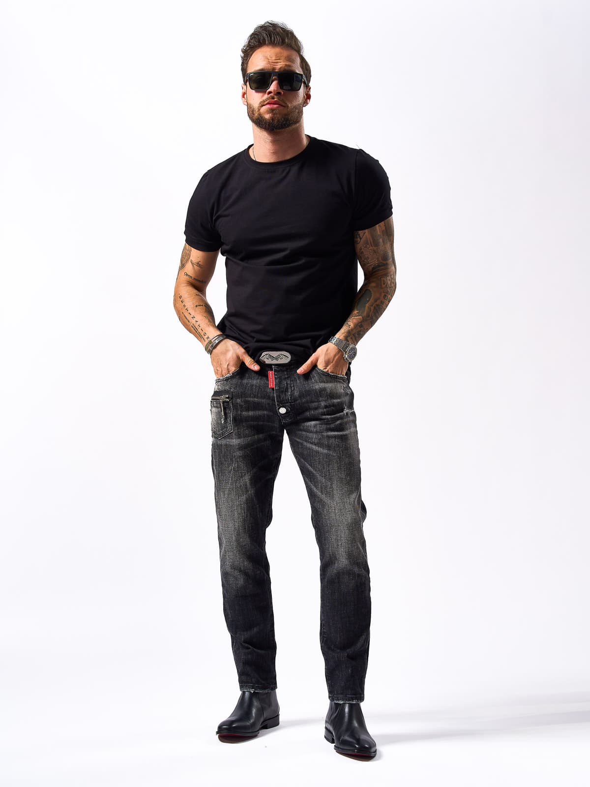 T-SHIRT BLACK PLAIN 