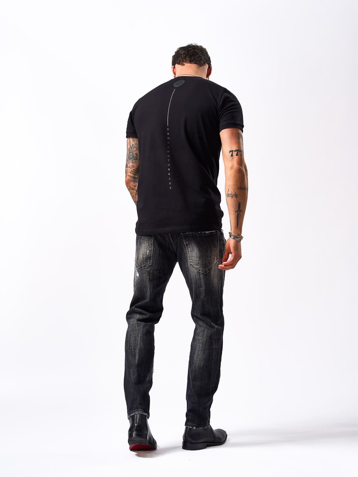 T-SHIRT BLACK PLAIN 