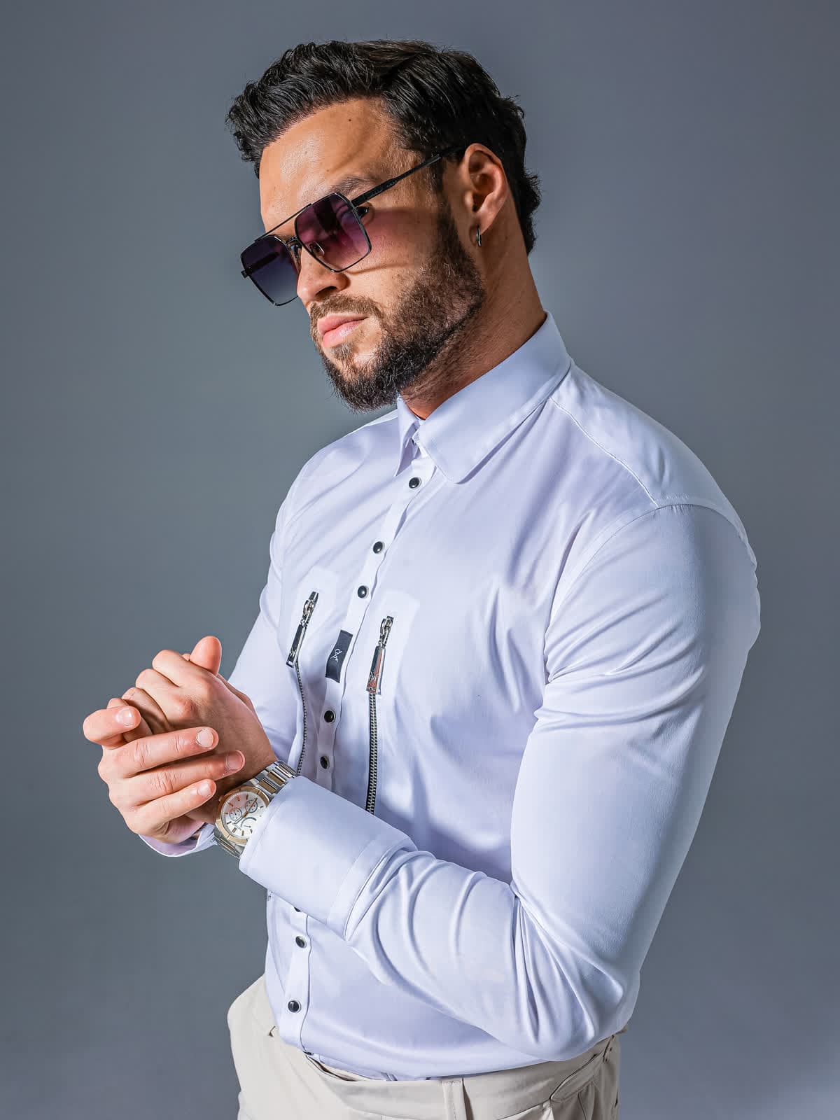 KOSZULA SHARP SHADOW WHITE