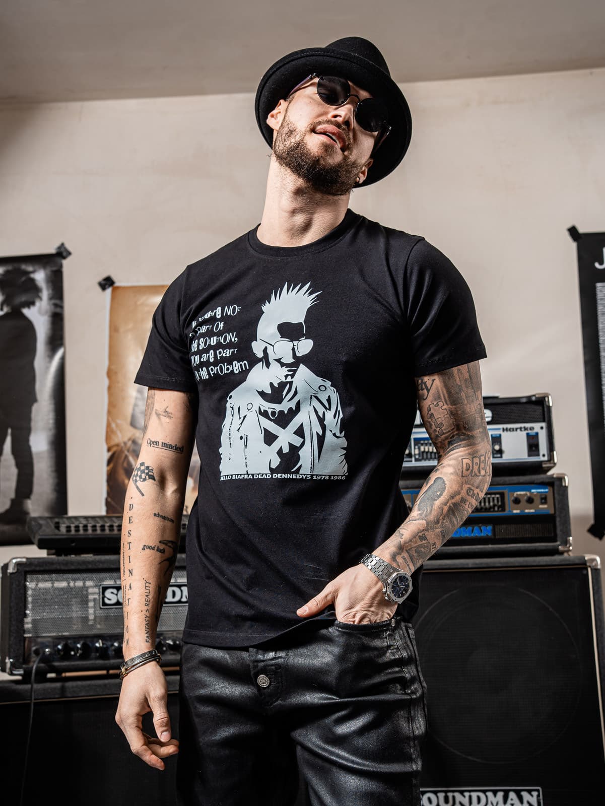 T-SHIRT BIAFRA BLACK