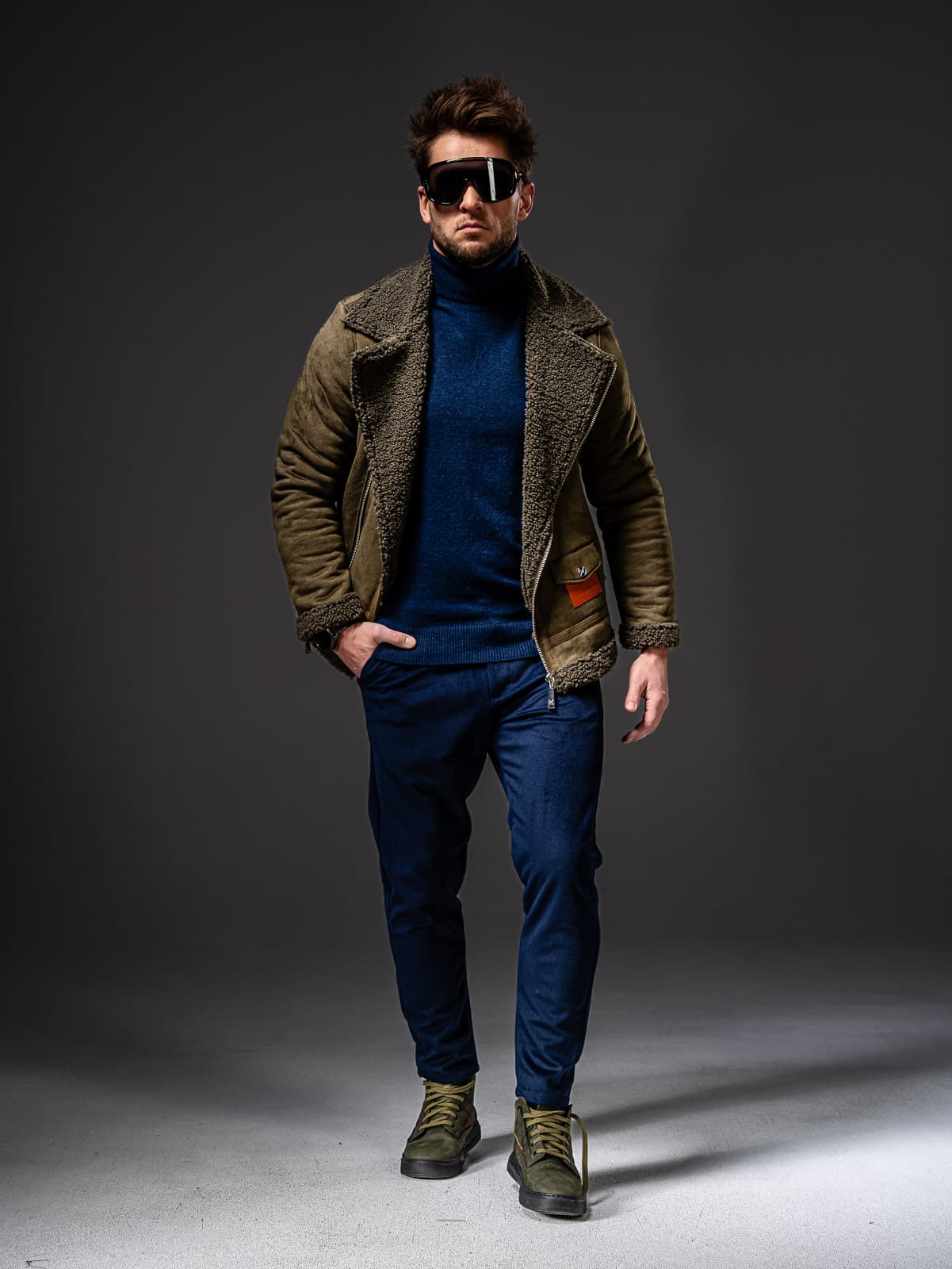 SNOW SHEARLING JACKET GREEN