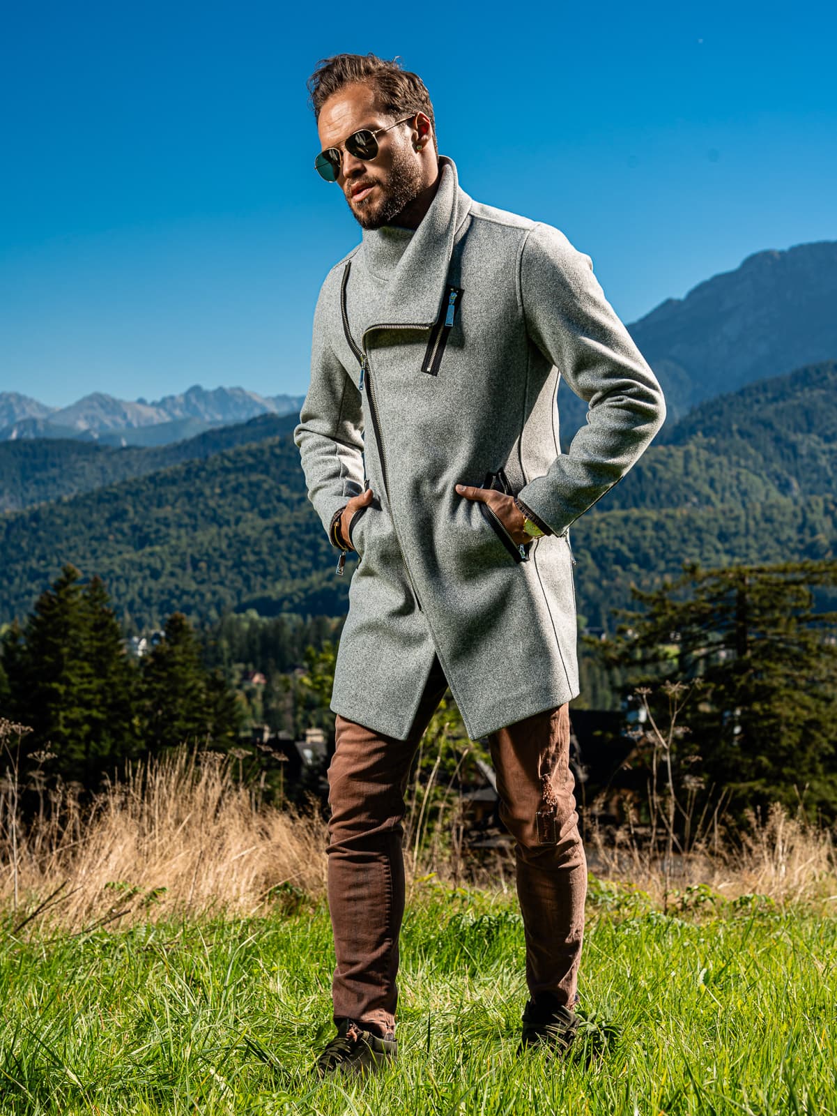JACKS FURY COAT GREY