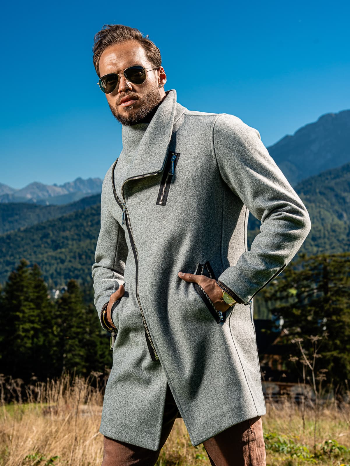 JACKS FURY COAT GREY