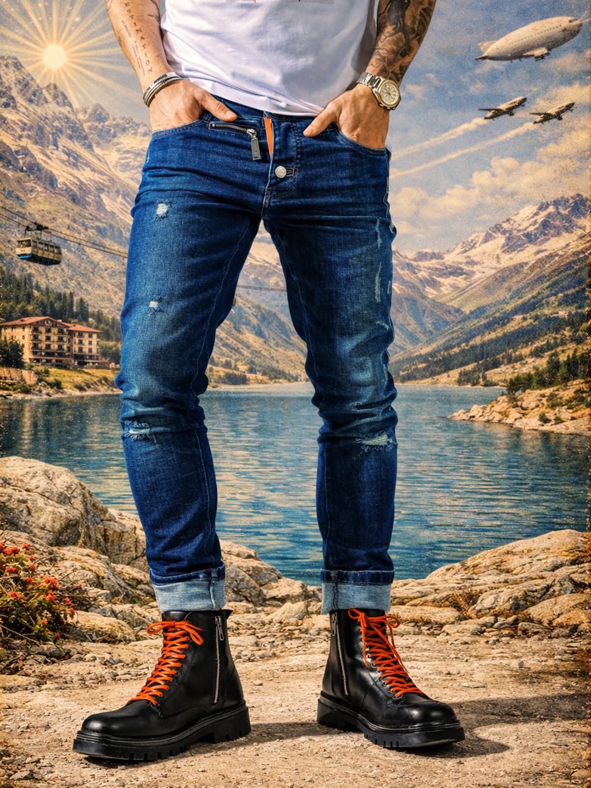 JEANS HANGDOG BLUE WDR