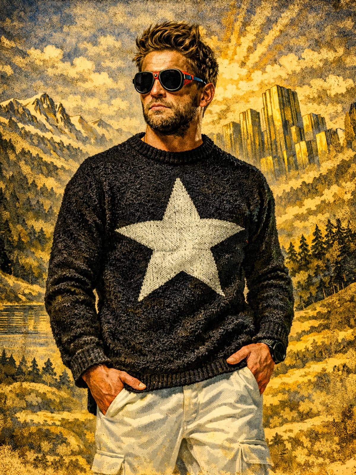 sweter Black Star