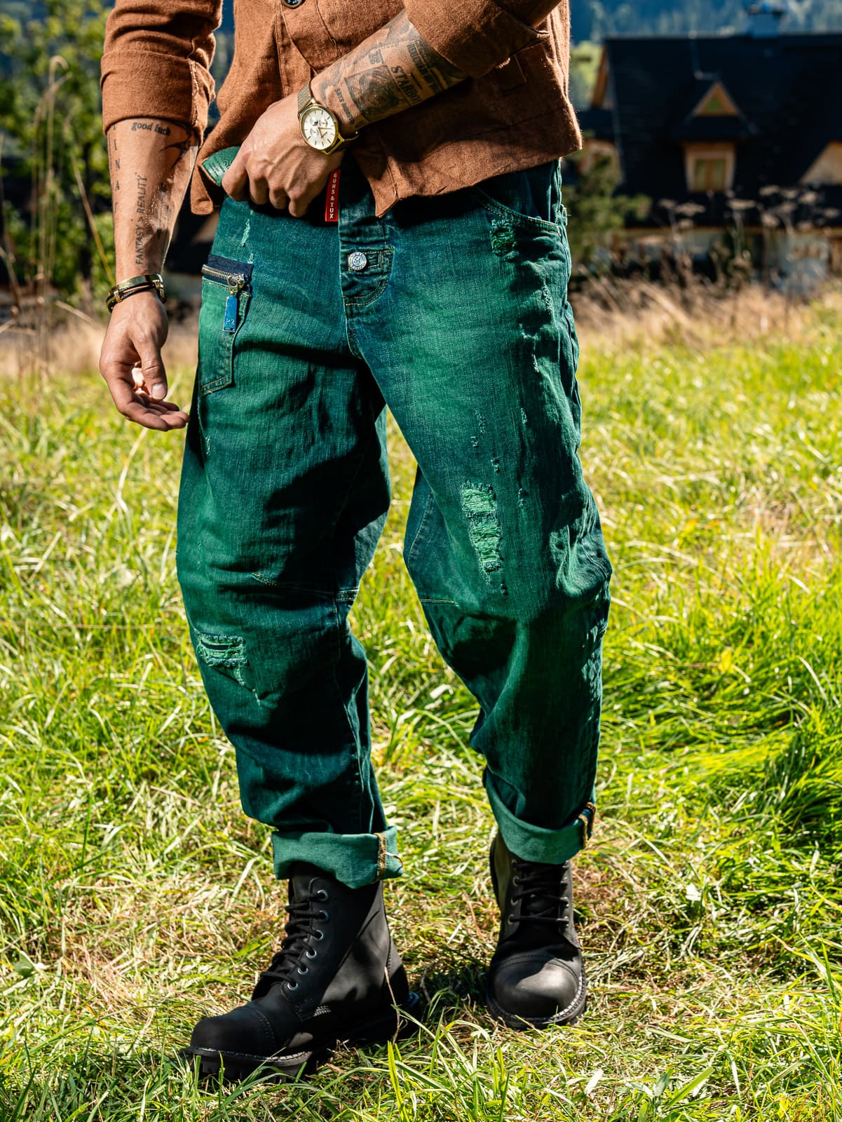 EMERALD SWAGGER JEANS