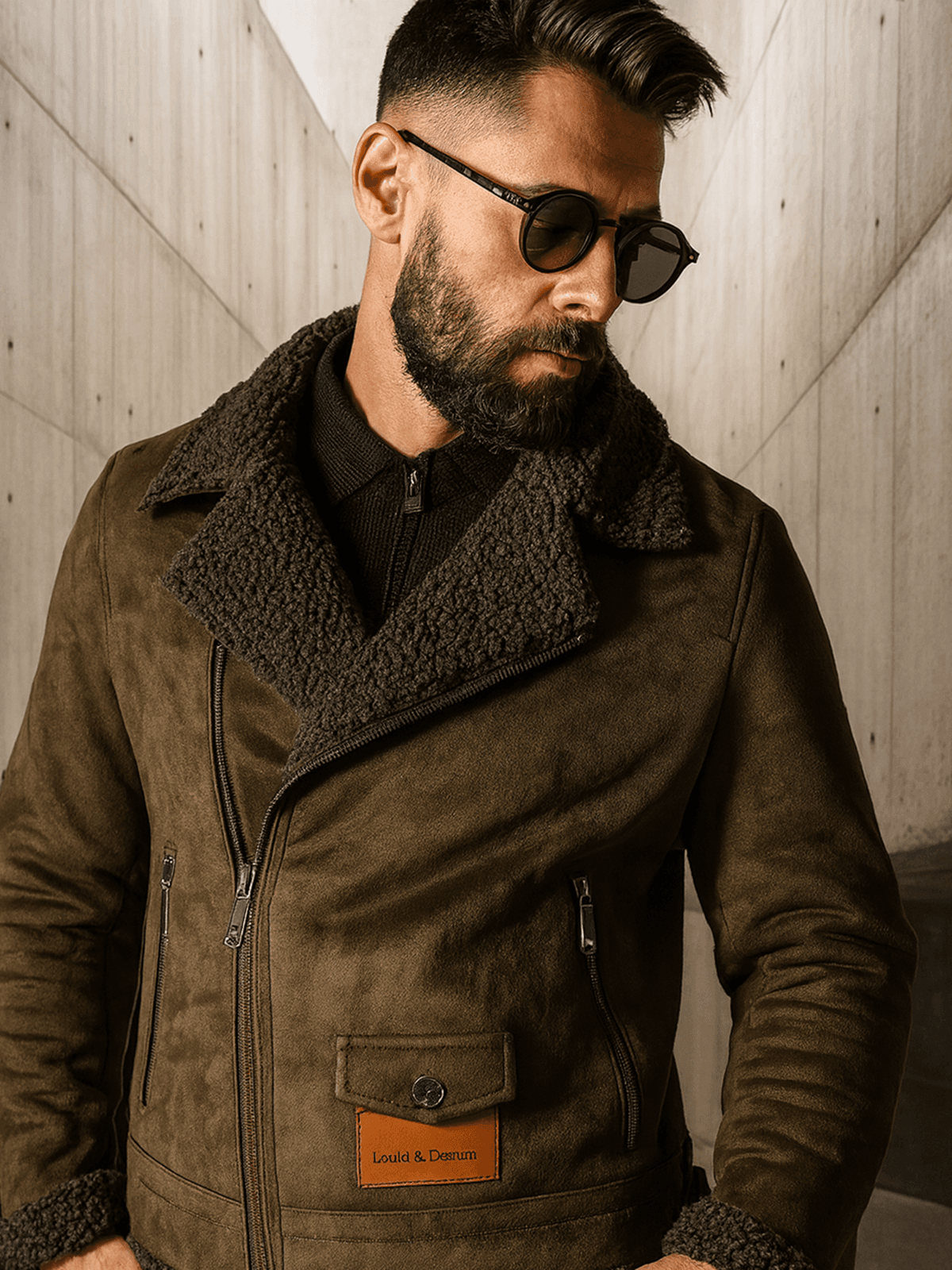 SNOW SHEARLING JACKET GREEN
