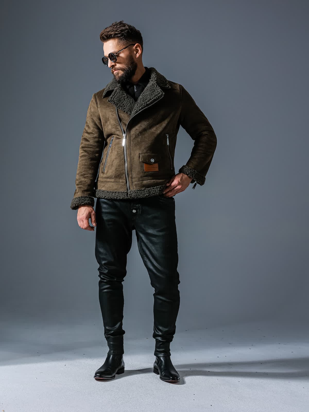 SNOW SHEARLING JACKET GREEN