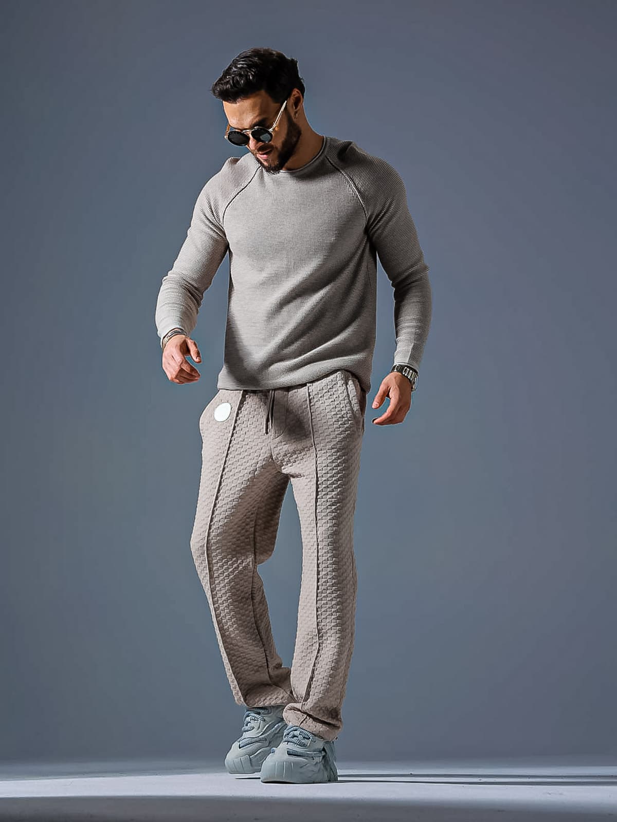 sweter Illusion Beige