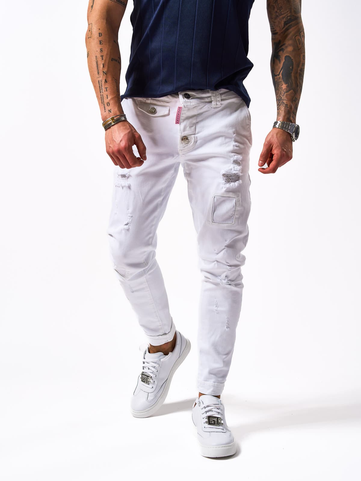 SPODNIE DERVISH DRIVE WHITE WDR 