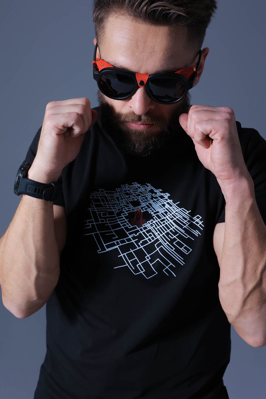 T-SHIRT BAND ANTRACIT