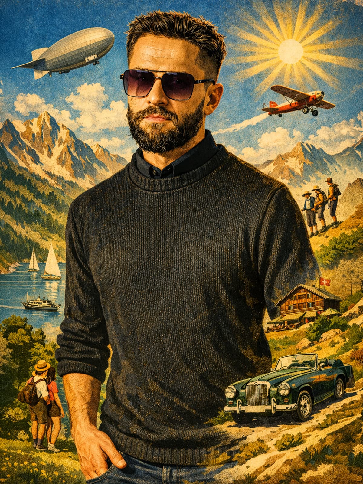 sweter Illusion Square