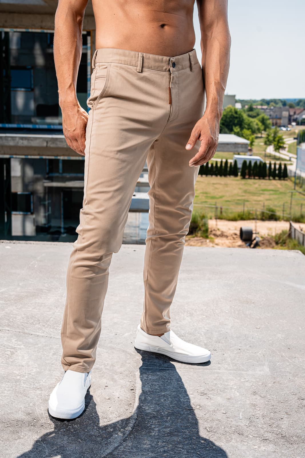 BEIGE BOULDER PANTS