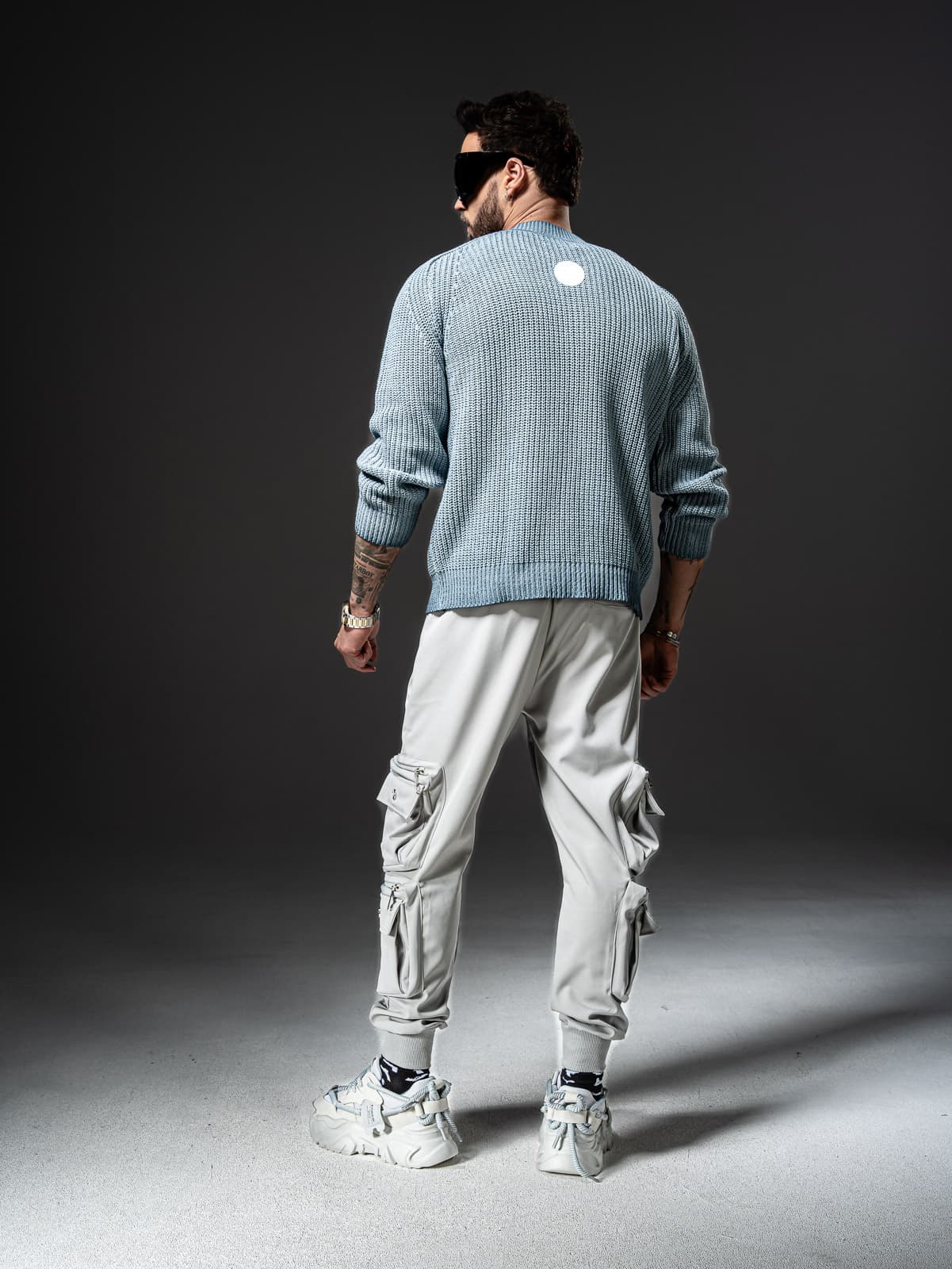 sweter Block Navy