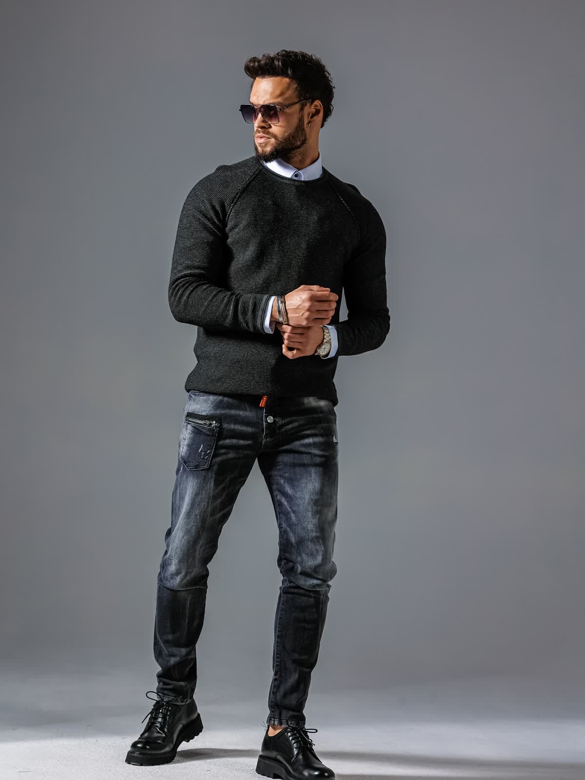 sweter Illusion Black