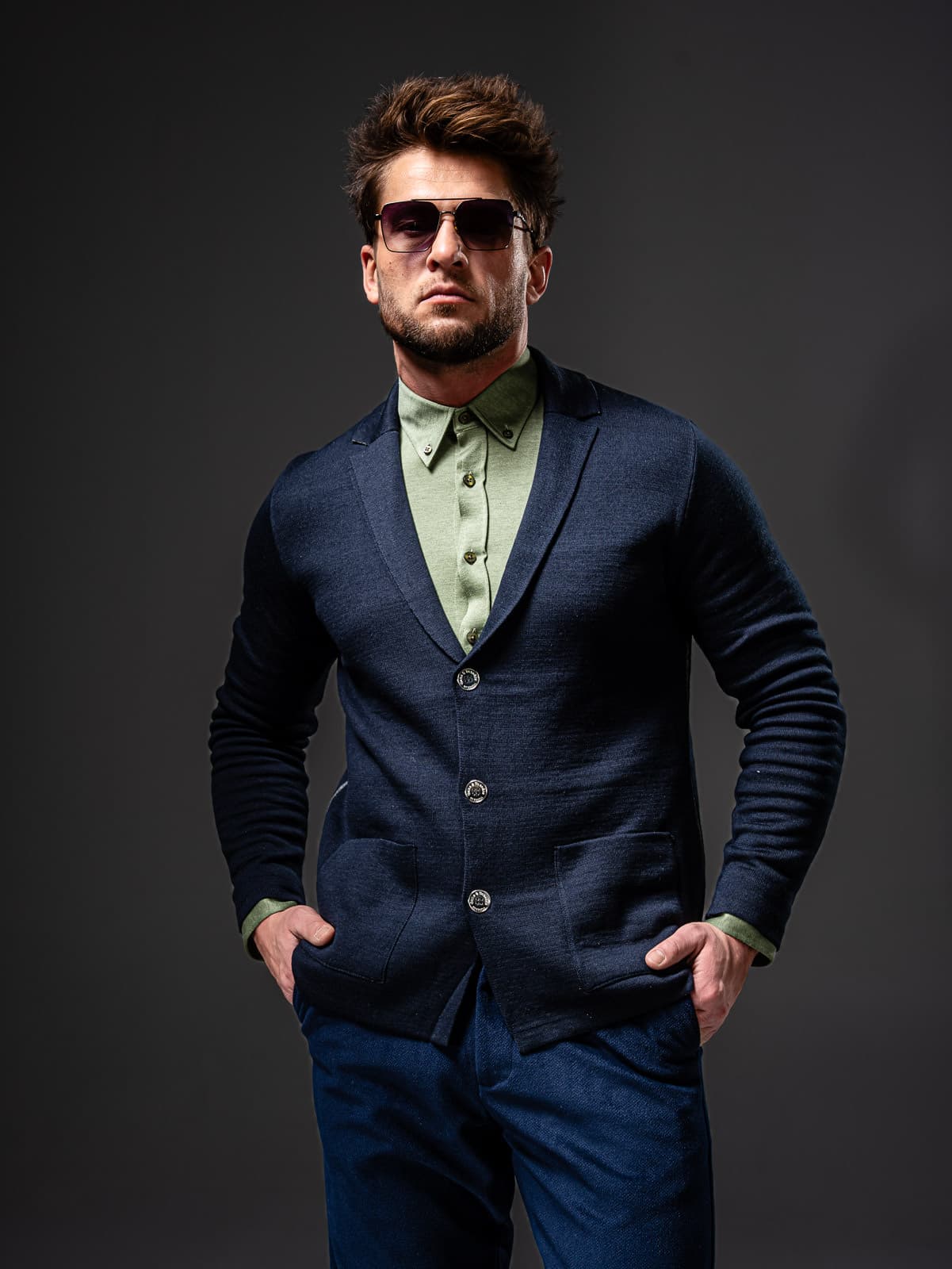 marynarka Heidegger Navy