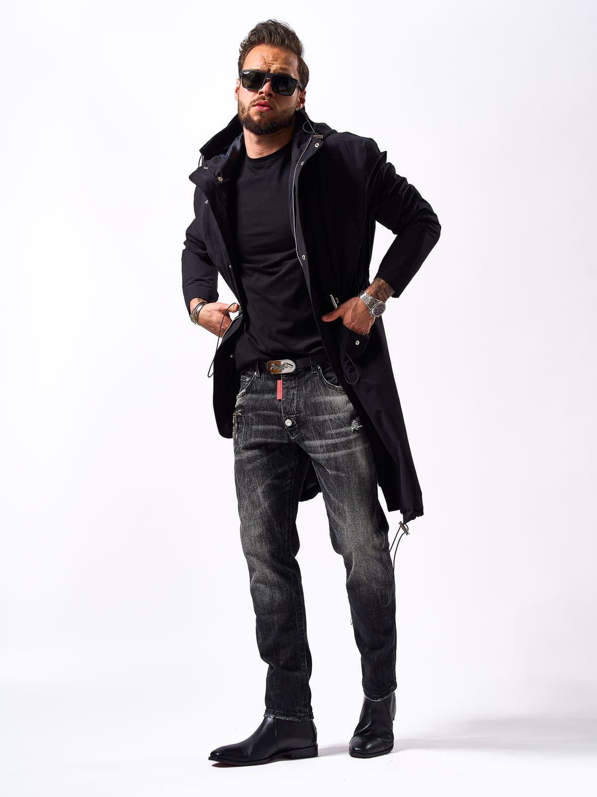RAIN GLAM WRAP BLACK