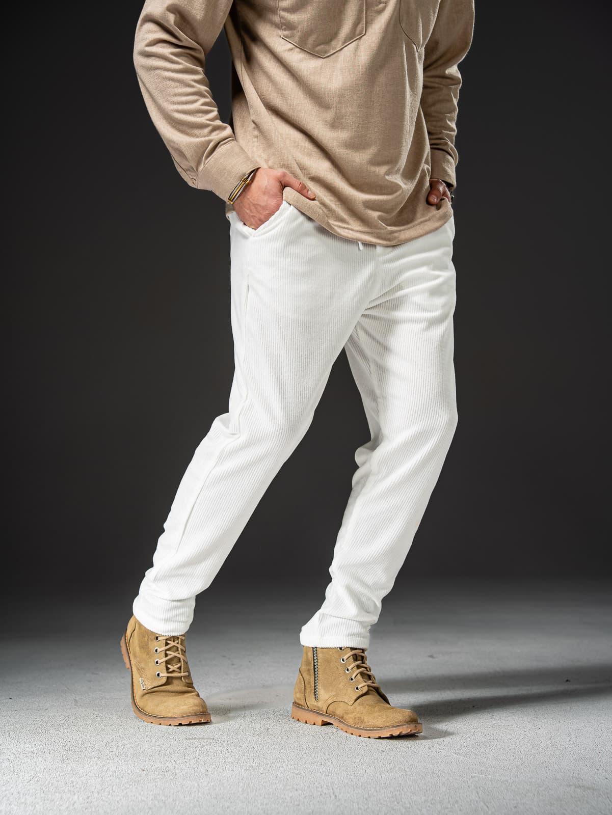 spodnie Atrophy White