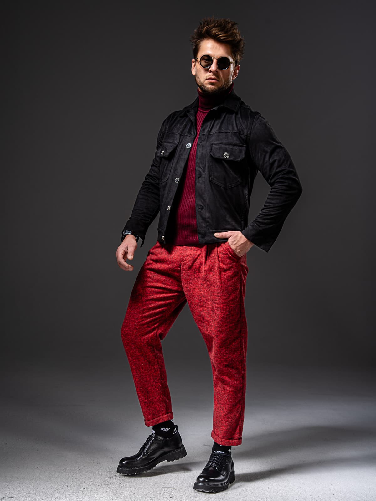 spodnie Suppresor Maroon