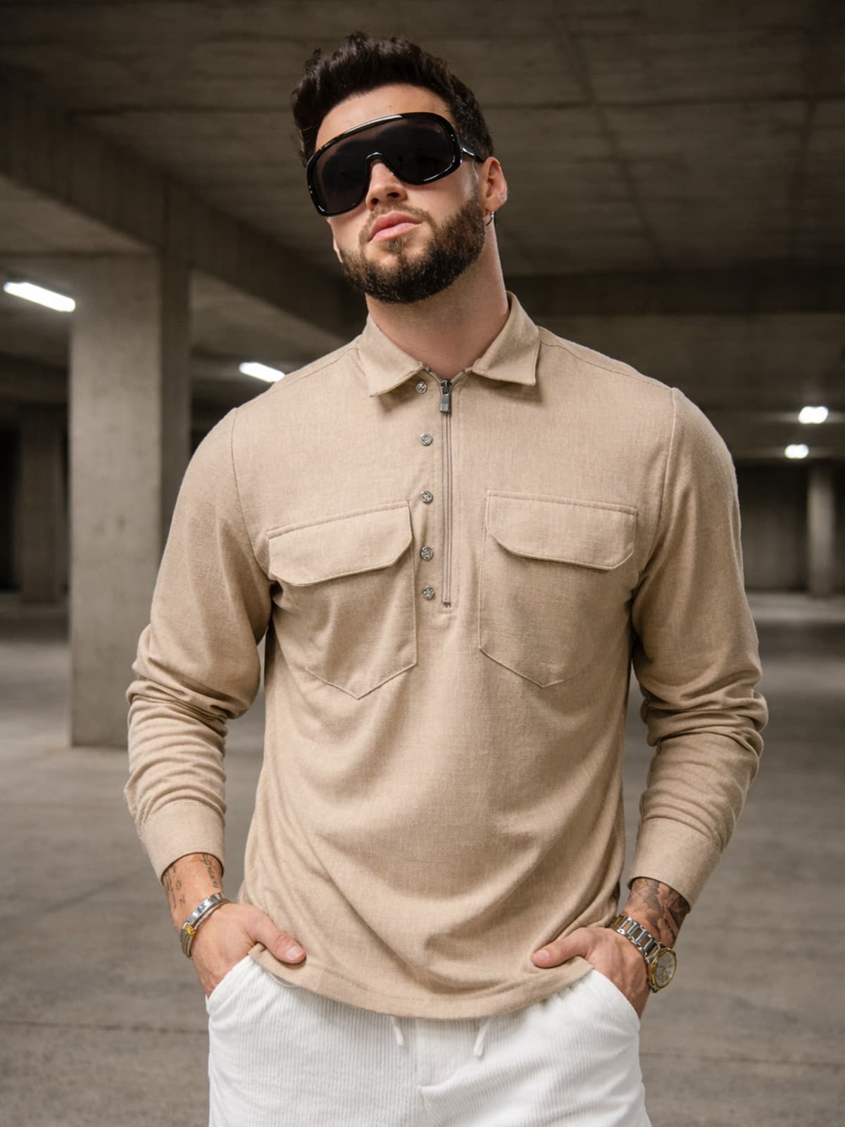 longsleeve Zimbardo Beige