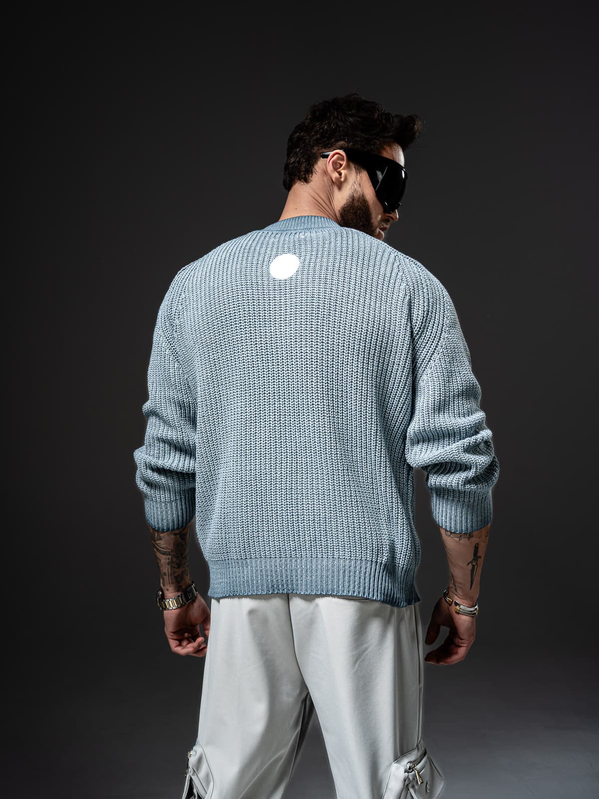 sweter Block Navy
