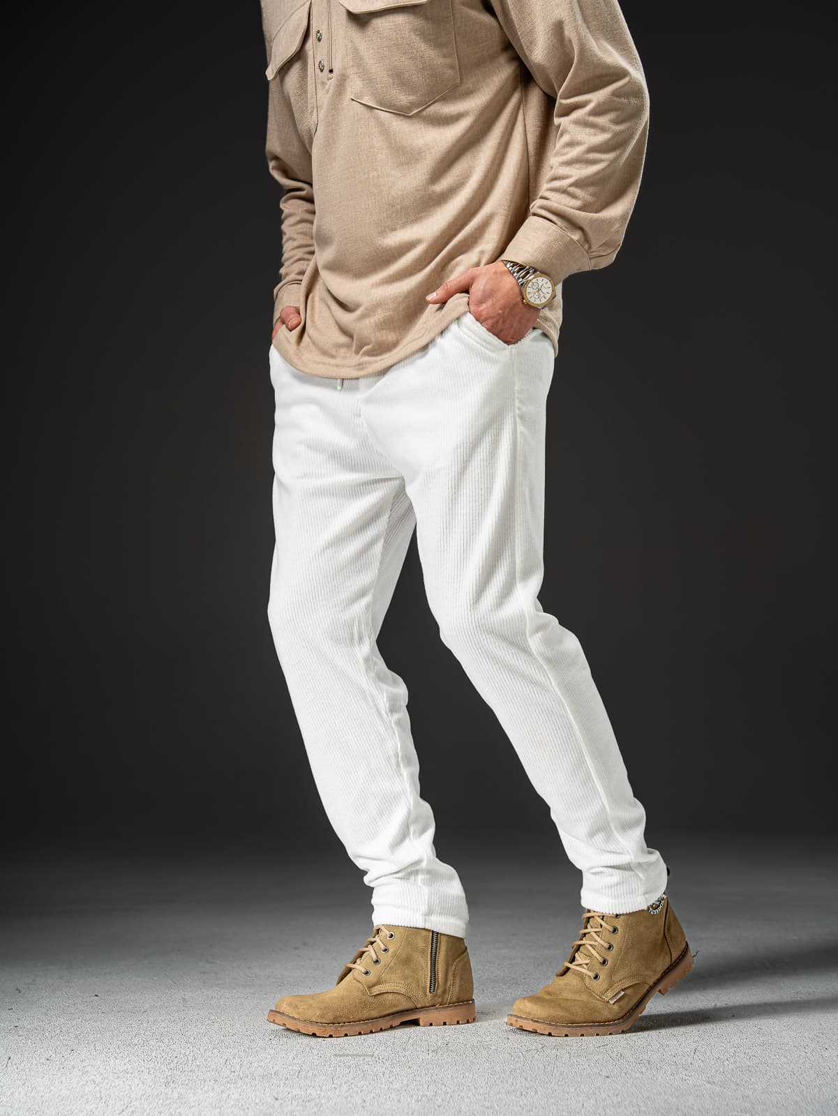 spodnie Atrophy White