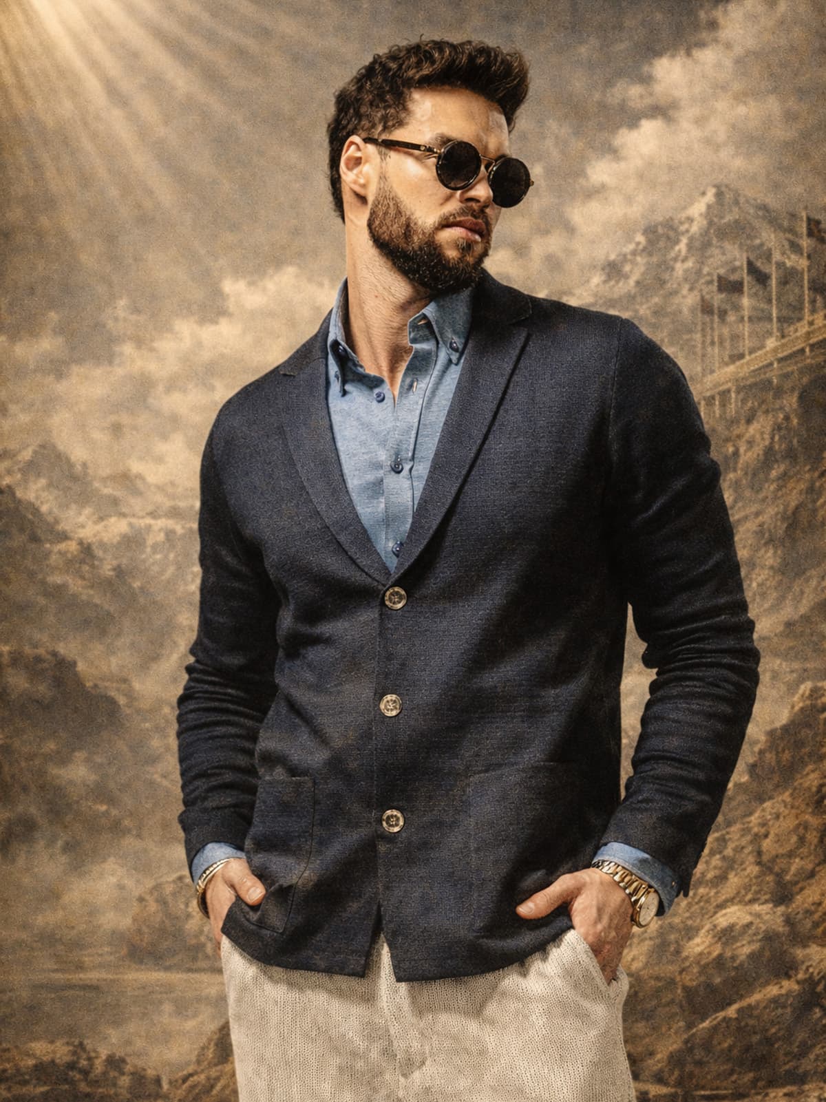 marynarka Heidegger Navy