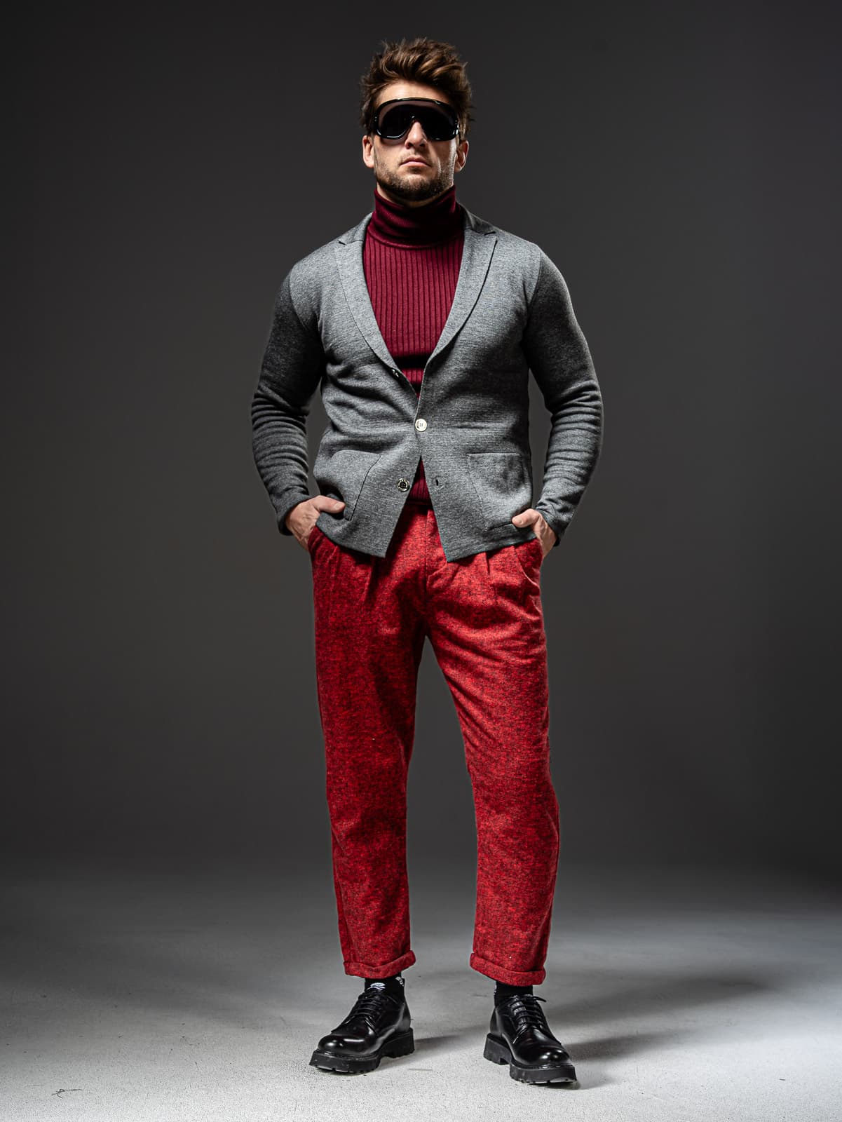 spodnie Suppresor Maroon