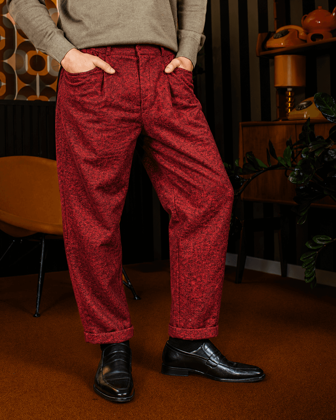 spodnie Suppresor Maroon