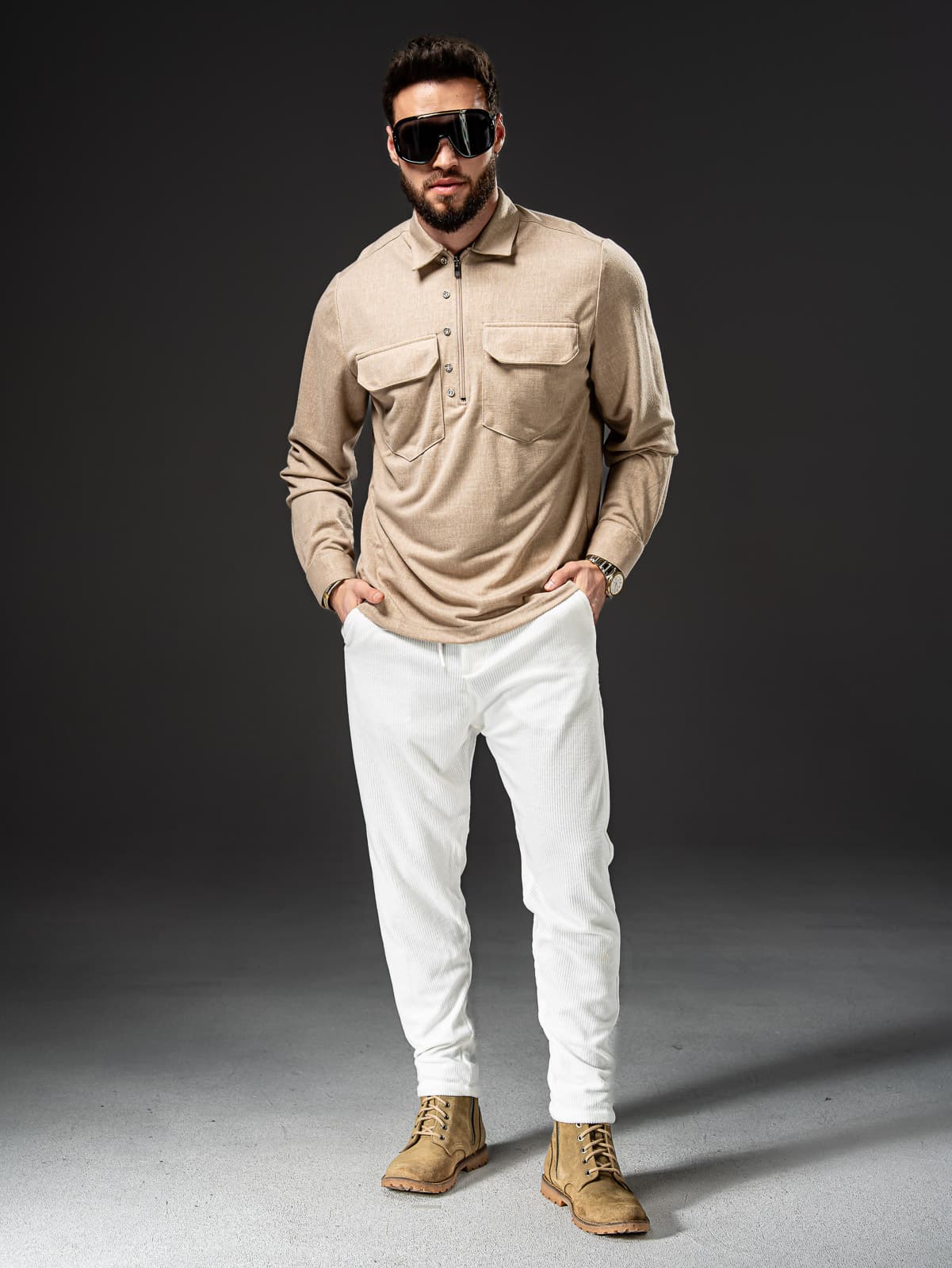 longsleeve Zimbardo Beige