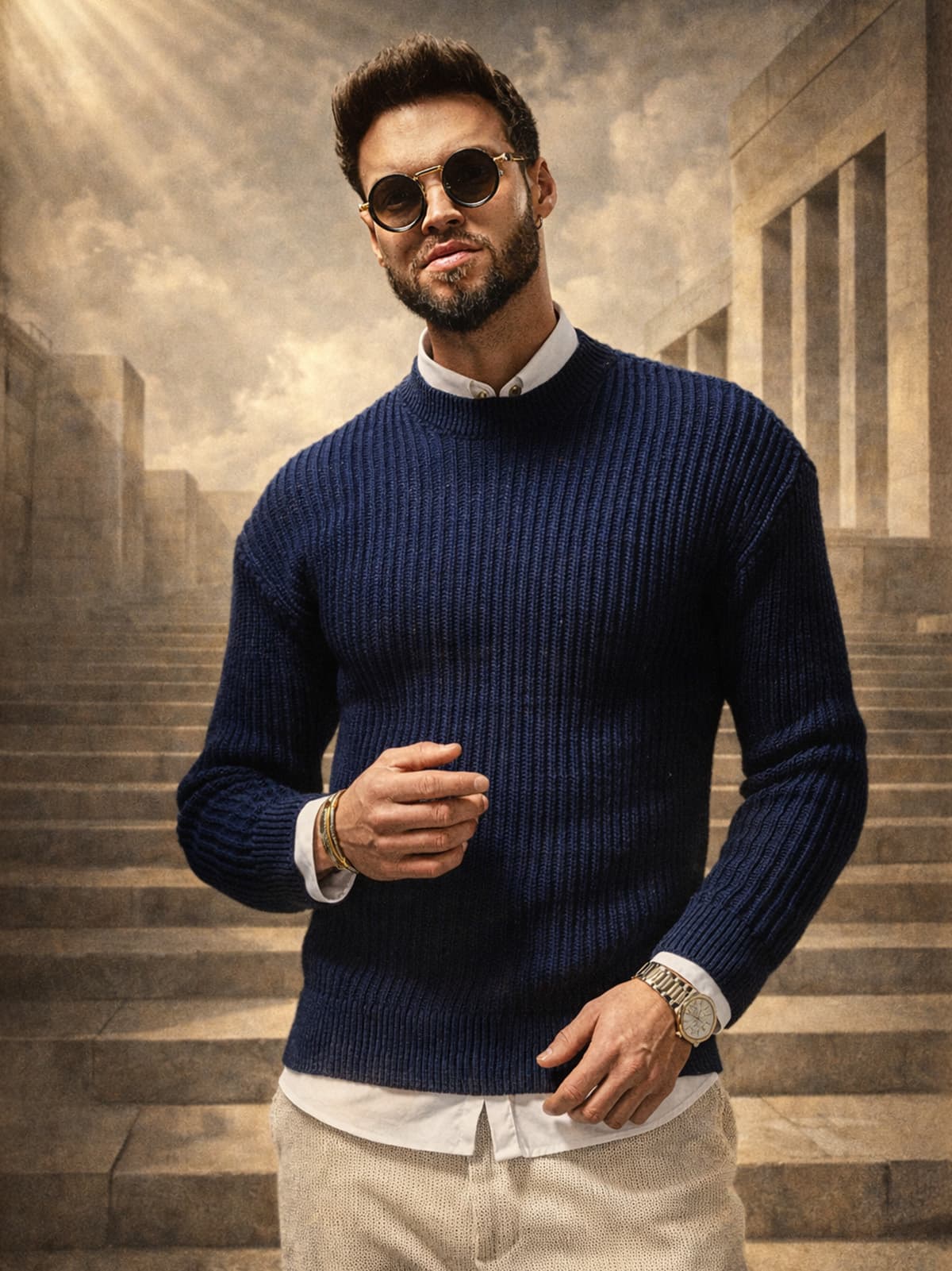 sweter Midnight Blue