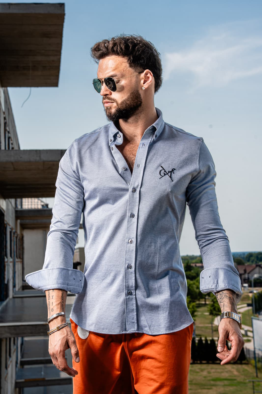 koszula Downer Grey